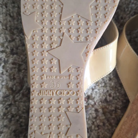 Jimmy Choo Patent Leather Sandals - Picture 7 of 11